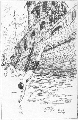 Roy dived after the key-bar