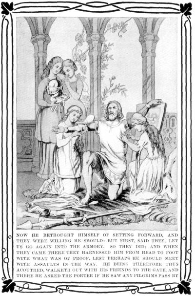 Christian is Harnessed for the Pilgrimage Christian is Harnessed for the Pilgrimage
