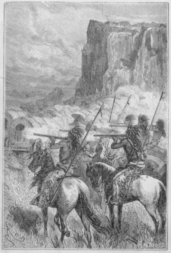 He ampuivat laukauksen leiri� kohden. (Siv. 57.)