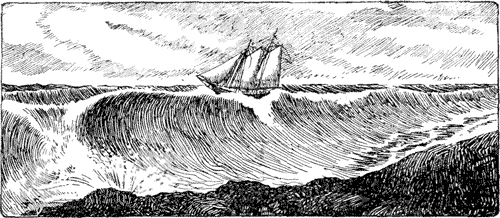 Ship on waves.