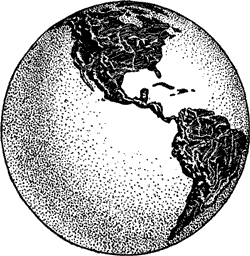 Globe of Americas