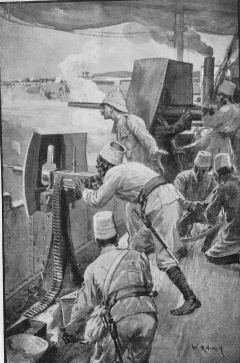 The gunboats
opened fire at the two nearest forts