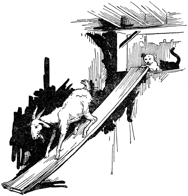 They had no trouble in walking the plank and soon found themselves on the floor of the cellar