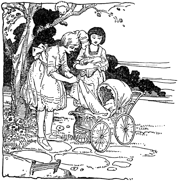 They went straight to the doll carriage, expecting of course to find Button asleep there.