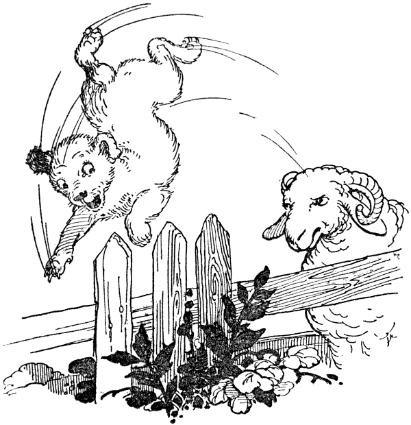 And she quickly lowered her head and hooked me out of the road and over the fence.