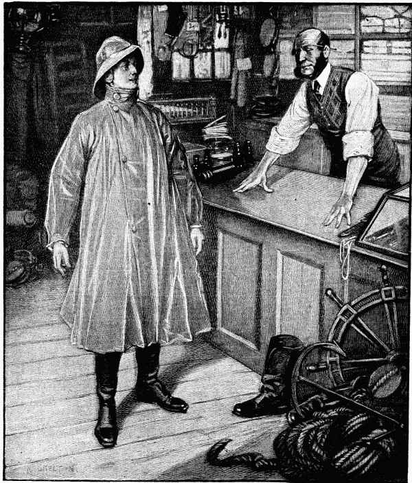 "'I will keep these on,' he said to the shopkeeper."