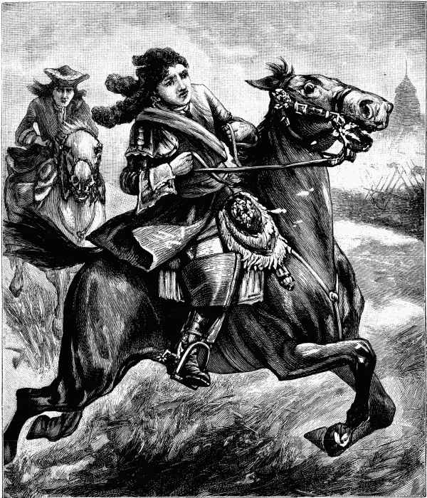 "The horse nearly carried the King into the French
lines."