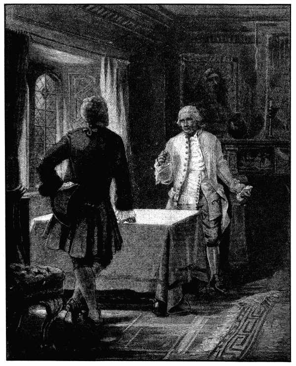 "He told his son he would disinherit him and turn him out
of doors."