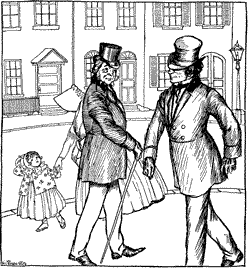 “SO I AM TOLD,” RETURNED THE SECOND Two gentlement passing on the street.