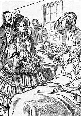 QUEEN VICTORIA VISITS HER WOUNDED SOLDIERS QUEEN VICTORIA VISITS HER WOUNDED SOLDIERS