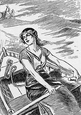 GRACE DARLING ROWS OUT TO THE WRECK GRACE DARLING ROWS OUT TO THE WRECK