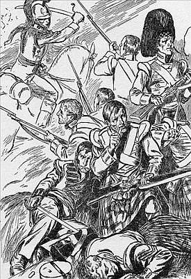 BRITISH SOLDIERS AT THE BATTLE OF WATERLOO BRITISH SOLDIERS AT THE BATTLE OF WATERLOO