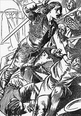 HEREWARD AND HIS MEN ATTACK THE NORMANS HEREWARD AND HIS MEN ATTACK THE NORMANS