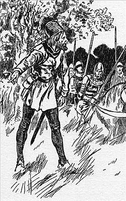The Robber brings help to Queen Margaret The Robber brings help to Queen Margaret