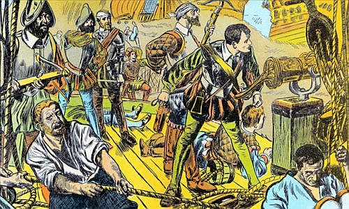THE LITTLE REVENGE FIGHTS FIFTY SPANISH GALLEONS THE LITTLE REVENGE FIGHTS FIFTY SPANISH GALLEONS