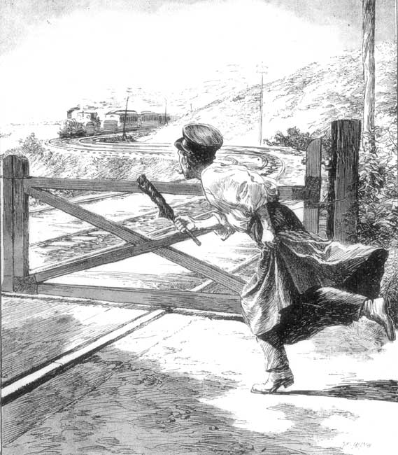 "He ran out just as he was."