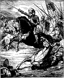 “CHARGE FOR THE GOLDEN LILIES NOW” Cavalry charge