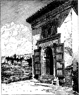 THE HALL OF ABENCERRAGES The entrance to a stone building