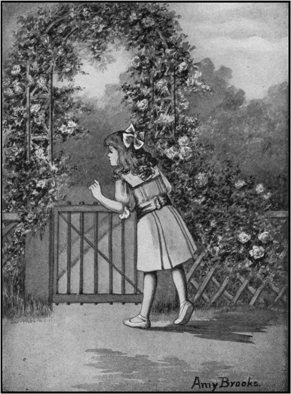 She still stood at the gate