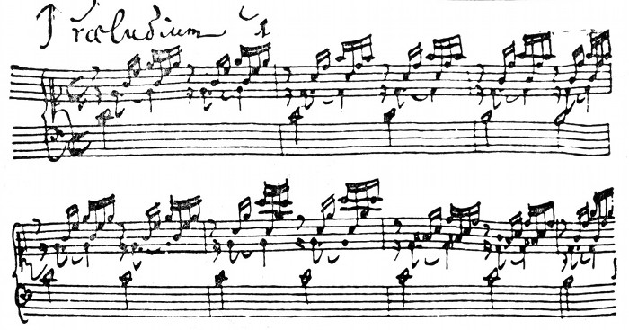 BACH'S HANDWRITING. BACH'S HANDWRITING.