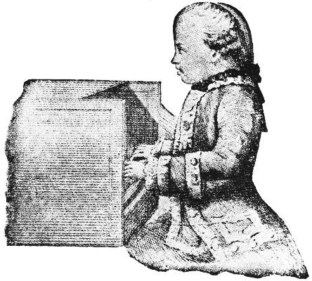 THE BOY MOZART PLAYING. THE BOY MOZART PLAYING.