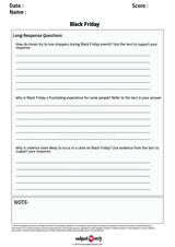 Free Year 7 English Worksheets
